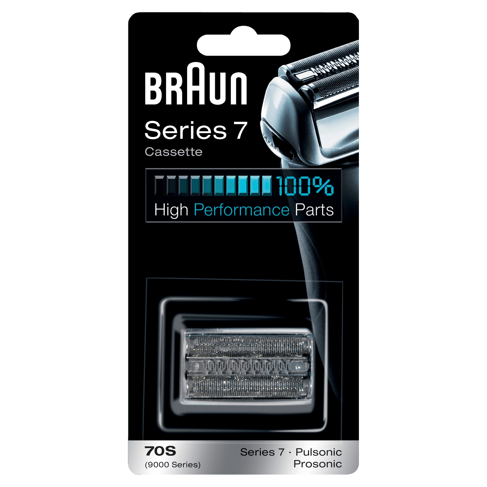 Braun 70S Genuine Replacement Foil and Cutter Cassette Silver, Compatible  with Older Series 7 Shavers