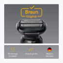 Braun 54B Genuine Replacement Cassette Head for New Model Series 5 and 6 Shavers - Black