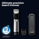 Philips Norelco Series 9000, Ultimate Precision Beard and Hair Trimmer with Beard Sense Technology for an even trim, BT9810/40