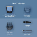 Norelco Philips 100% Waterproof Beard Trimmer 3000 Series with Self-Sharpening Blades, 40 Adjustable Beard Trimmer Length Settings & Two Lift&Trim Combs, USB Charging, BT3620/40