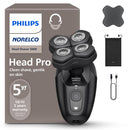 Philips Norelco Head Shaver Pro 5000 Series - Electric Shaver for Men 360° Flexing Head & ComfortCut Blades for Clean Shave,  Model HS5980/40