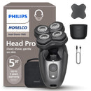 Philips Norelco Head Shaver Pro 7000 Series - Electric Shaver for Men ,360° Flexing Head & ComfortCut Blades for Clean Shave, Model HS7980/40