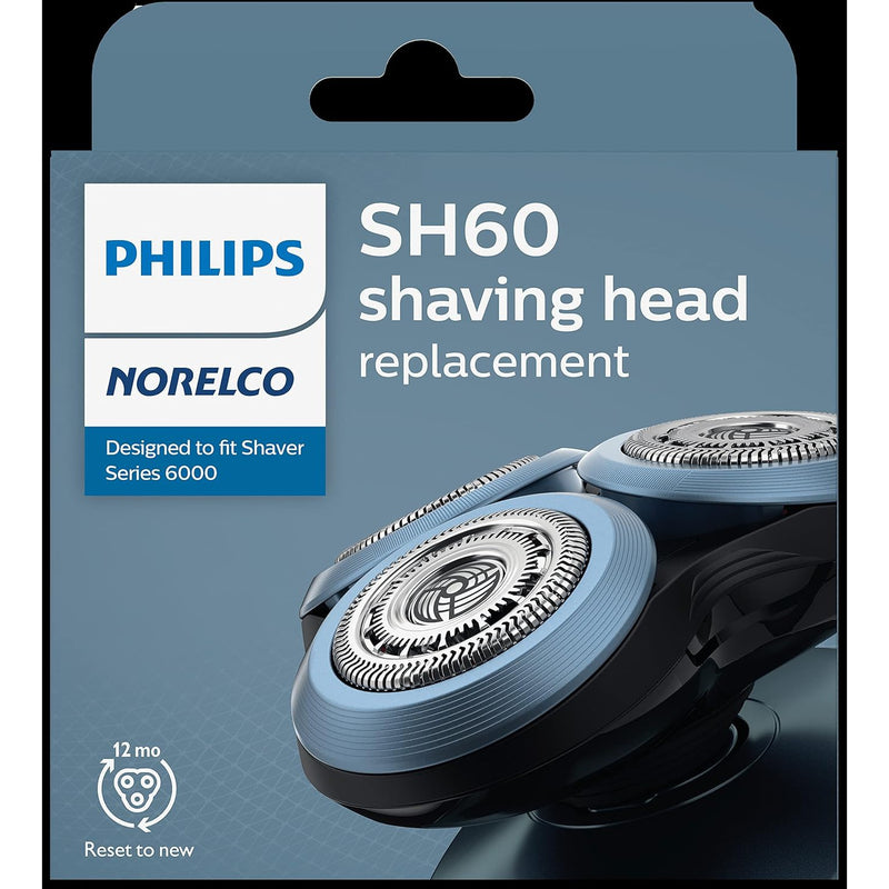 Philips Norelco SH60/72 Genuine Shaving Heads Compatible with Norelco Shaver Series 6000