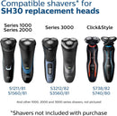 Philips Norelco SH30/52 Genuine Replacement Head for Series 3000, 2000, 1000 and S738 Click & Style