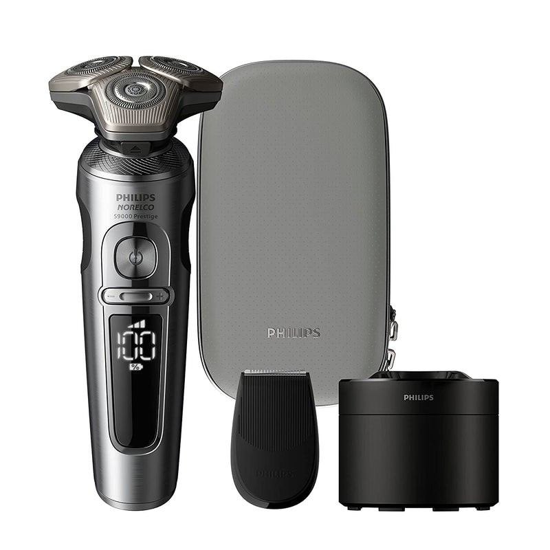 Philips Norelco S9000 Prestige Rechargeable Wet & Dry Shaver with Precision Trimmer and Premium Case, SP9841/84