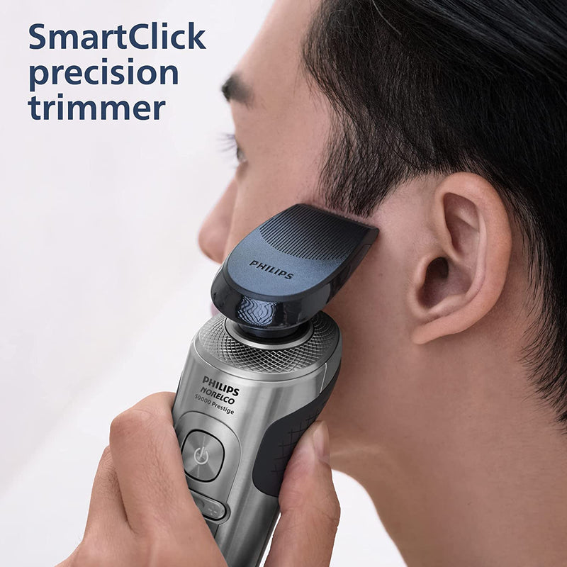 Philips Norelco S9000 Prestige Rechargeable Wet & Dry Shaver with Precision Trimmer and Premium Case, SP9841/84