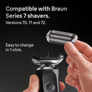 Braun 74s Series 7 Electric Shaver Replacement Head, Compatible With 70, 71, 72 Generations Shavers, Made in Germany