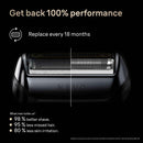 Braun Nevo Silver Genuine Electric Shaver Replacement Head, Fits all Nevo Shavers - Made In Germany