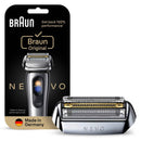 Braun Nevo Silver Genuine Electric Shaver Replacement Head, Fits all Nevo Shavers - Made In Germany