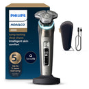 Philips Norelco i9000 Prestige Wet&Dry Electric Shaver with SenseIQ XP9203/81 , 360 Rotating Dual SteelPrecision Blades, Quick Clean Pod
