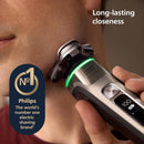 Philips Norelco i9000 Prestige Wet&Dry Electric Shaver with SenseIQ XP9203/81 , 360 Rotating Dual SteelPrecision Blades, Quick Clean Pod
