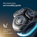 Philips Norelco i9000 Prestige Wet&Dry Electric Shaver with SenseIQ XP9203/81 , 360 Rotating Dual SteelPrecision Blades, Quick Clean Pod