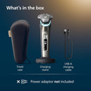 Philips Norelco i9000 Prestige Wet&Dry Electric Shaver with SenseIQ XP9203/81 , 360 Rotating Dual SteelPrecision Blades, Quick Clean Pod
