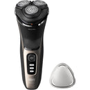 Philips Norelco CareTouch Wet & Dry Electric Shaver with P-Cap, Travel Pouch, Ash Gold  S3242/90