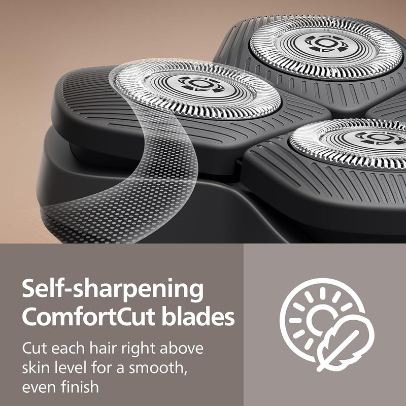 Philips Norelco Genuine Head Shaver Replacement Heads - Compatible with Philips Norelco Head Shaver Pro HS5980, HS7980 and HS9980, Self-sharpening HS740/40