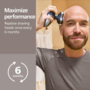 Philips Norelco Genuine Head Shaver Replacement Heads - Compatible with Philips Norelco Head Shaver Pro HS5980, HS7980 and HS9980, Self-sharpening HS740/40