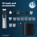 Philips Norelco Multigroom Series 7000, Mens Grooming Kit with Trimmer for Beard, Head, Hair, Body, Groin, and Face -MG7910/49