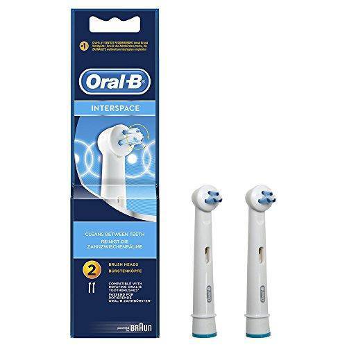 Braun Oral-B Genuine Interspace Replacement Toothbrush Heads - Pack of 2 - Healthxpress.ie