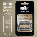 Braun 94M Genuine Replacement Shaver Head Cassette Silver Compatible with Series 9 Pro and Series 9 Razors