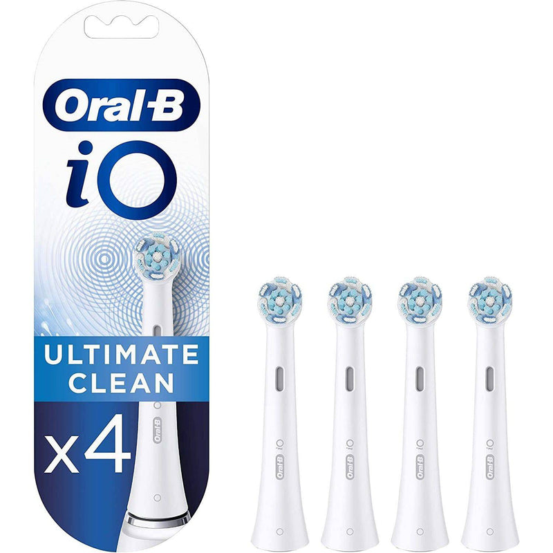 Oral-B iO Ultimate Clean Toothbrush Replacement Heads - White, Pack of 4 - Healthxpress.ie